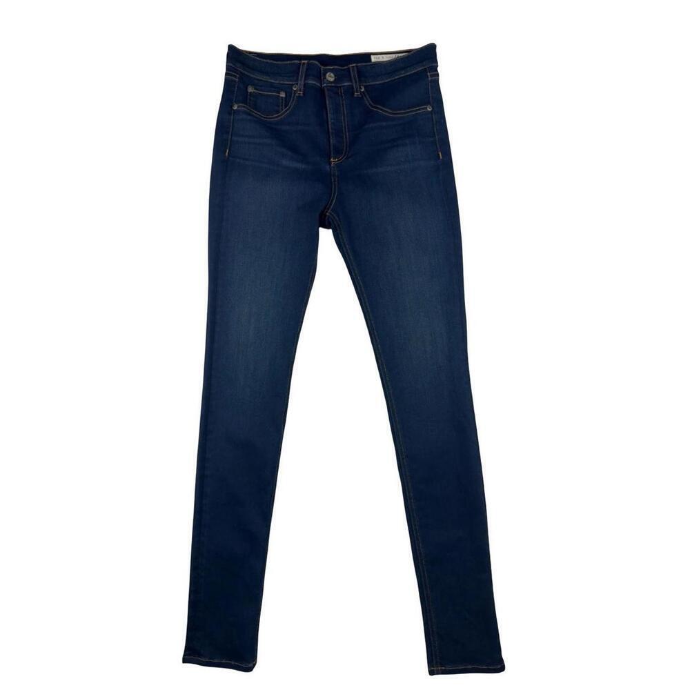 Rag & Bone Bedford High Rise Skinny Jeans Dark Wash Blue Size 29 W